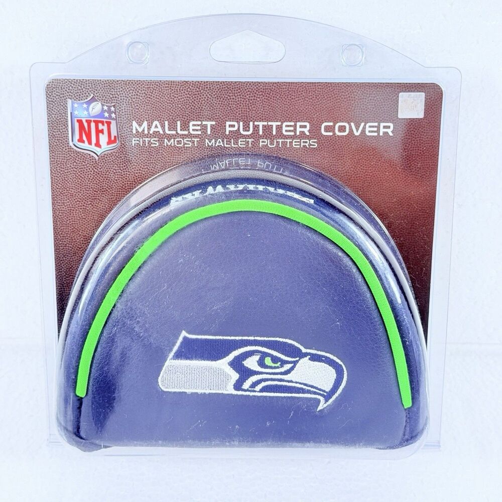 Team Golf NFL Seattle Seahawks Mallet Putter Headcover Golf Club Cover NEW